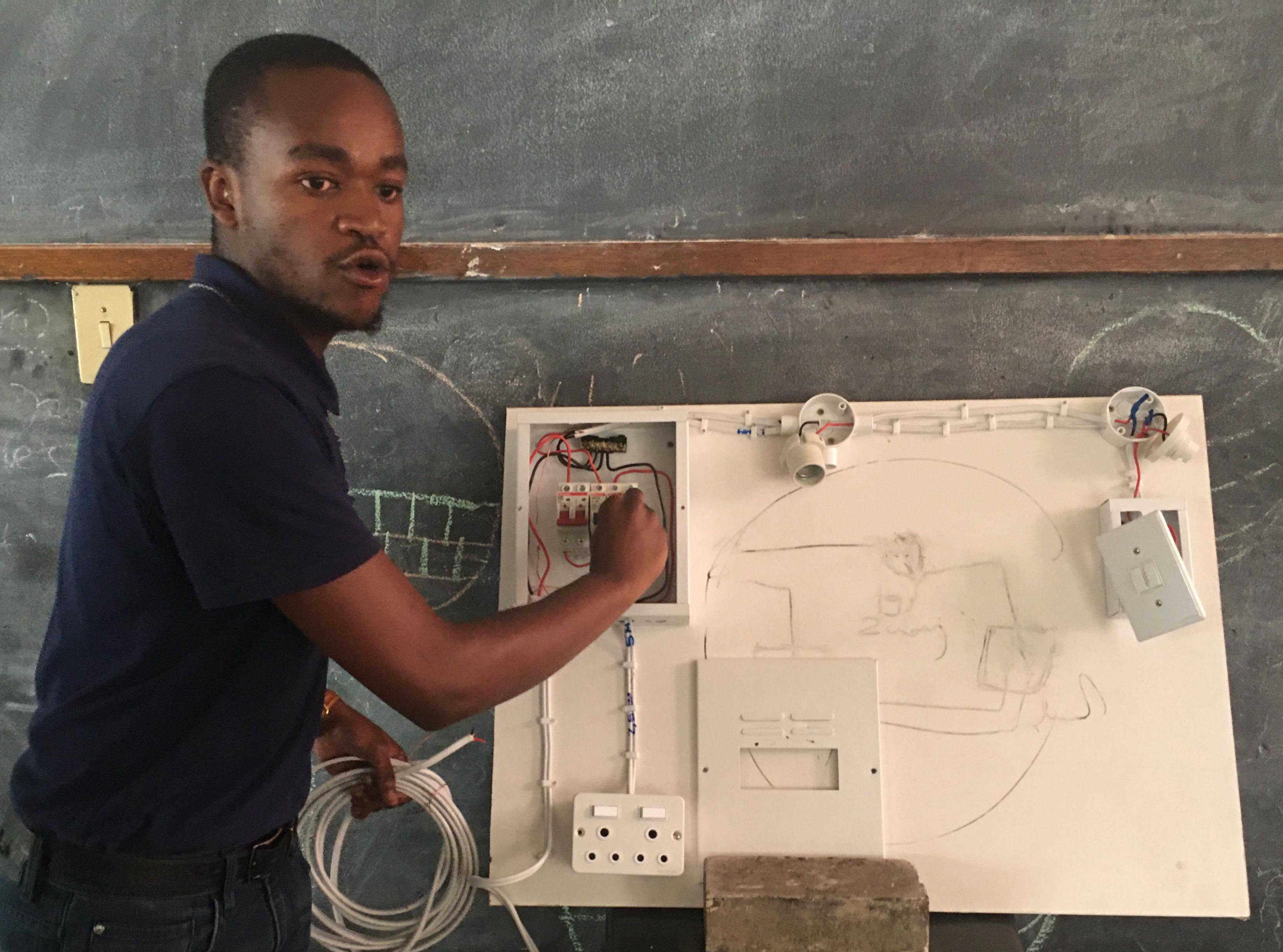 Basics in Electrician skills at Outreach Foundation