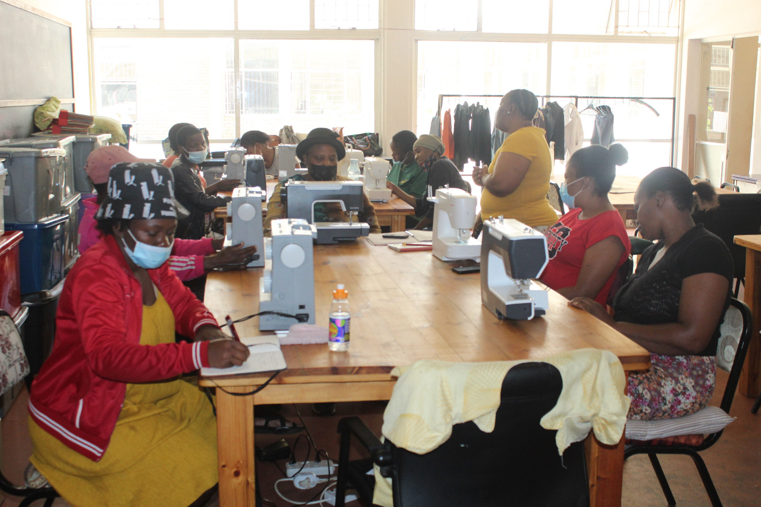 Sewing lessons at Outreach Foundation