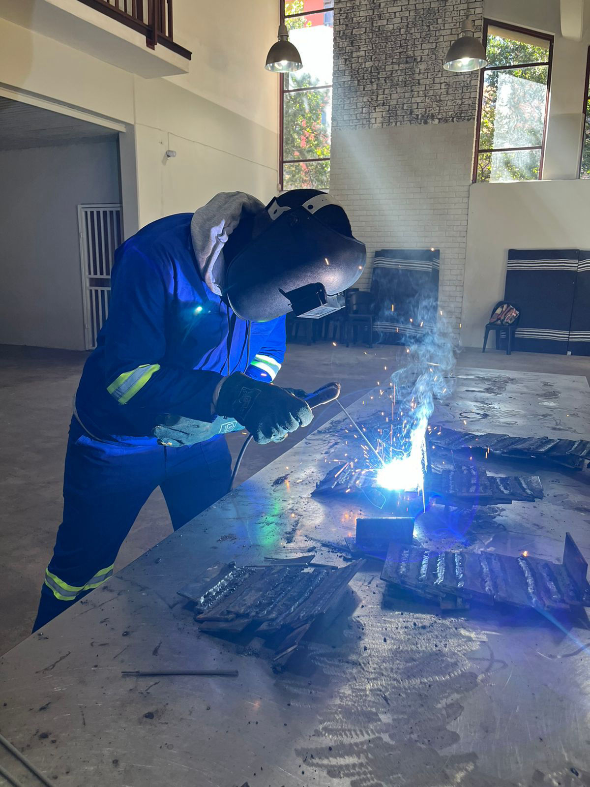 Introduction to welding at Outreach Foundation
