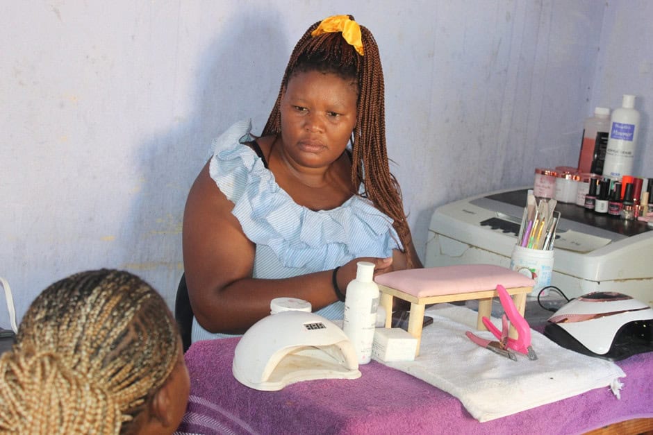 Kosilathi Moyo opens her own business after attending an Outreach Foundation course