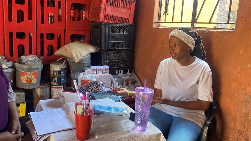Nokubonga Mthembu creates a better life for her family thanks to an Outreach Foundation course