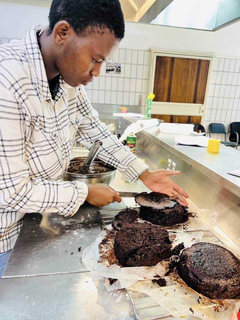 Baking class at Outreach Foundation