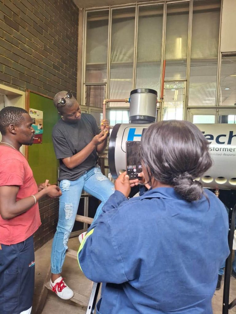 Plumbing and solar geyser installation took place at Outreach Foundation Pretoria