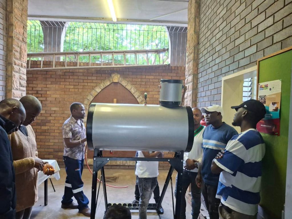 Plumbing and solar geyser installation took place in Pretoria.