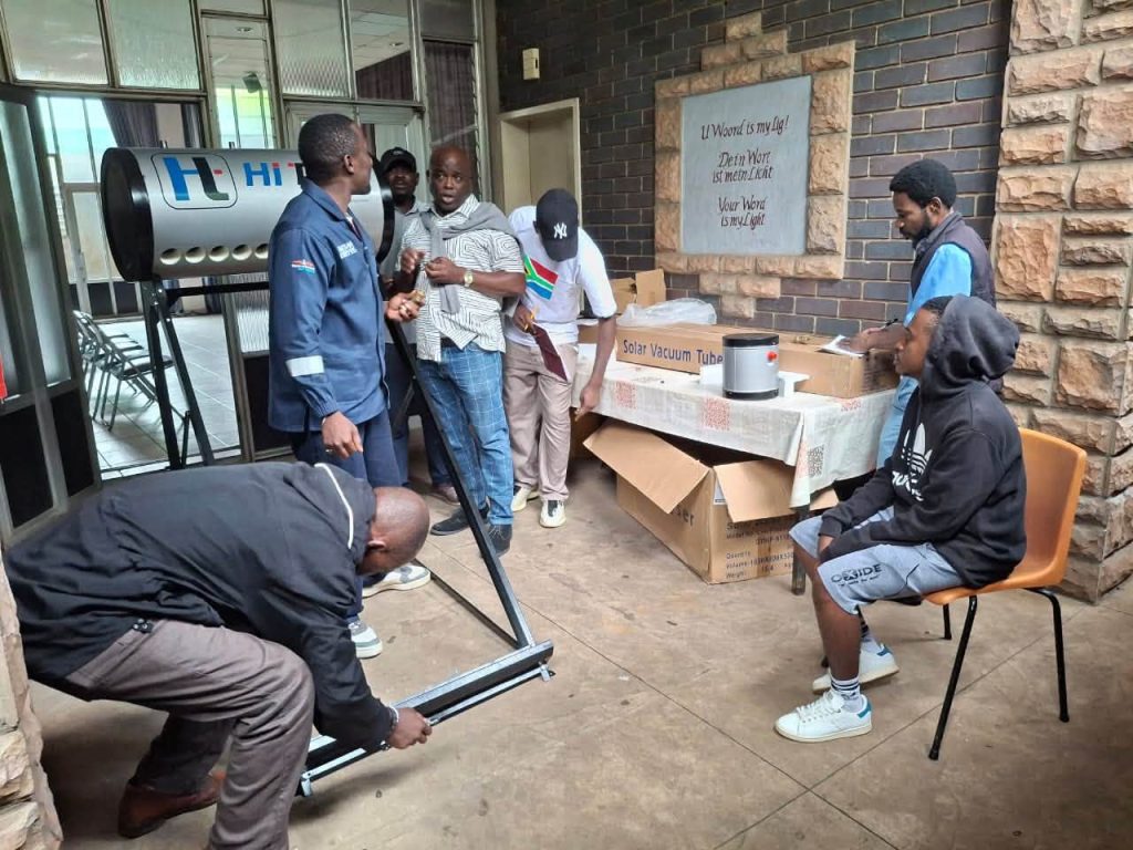 Some participants in our solar geyser installation and plumbing class in Pretoria
