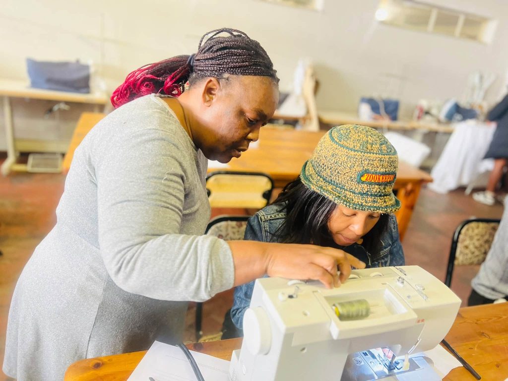 Sewing classes through Outreach Foundation in Hillbrow
