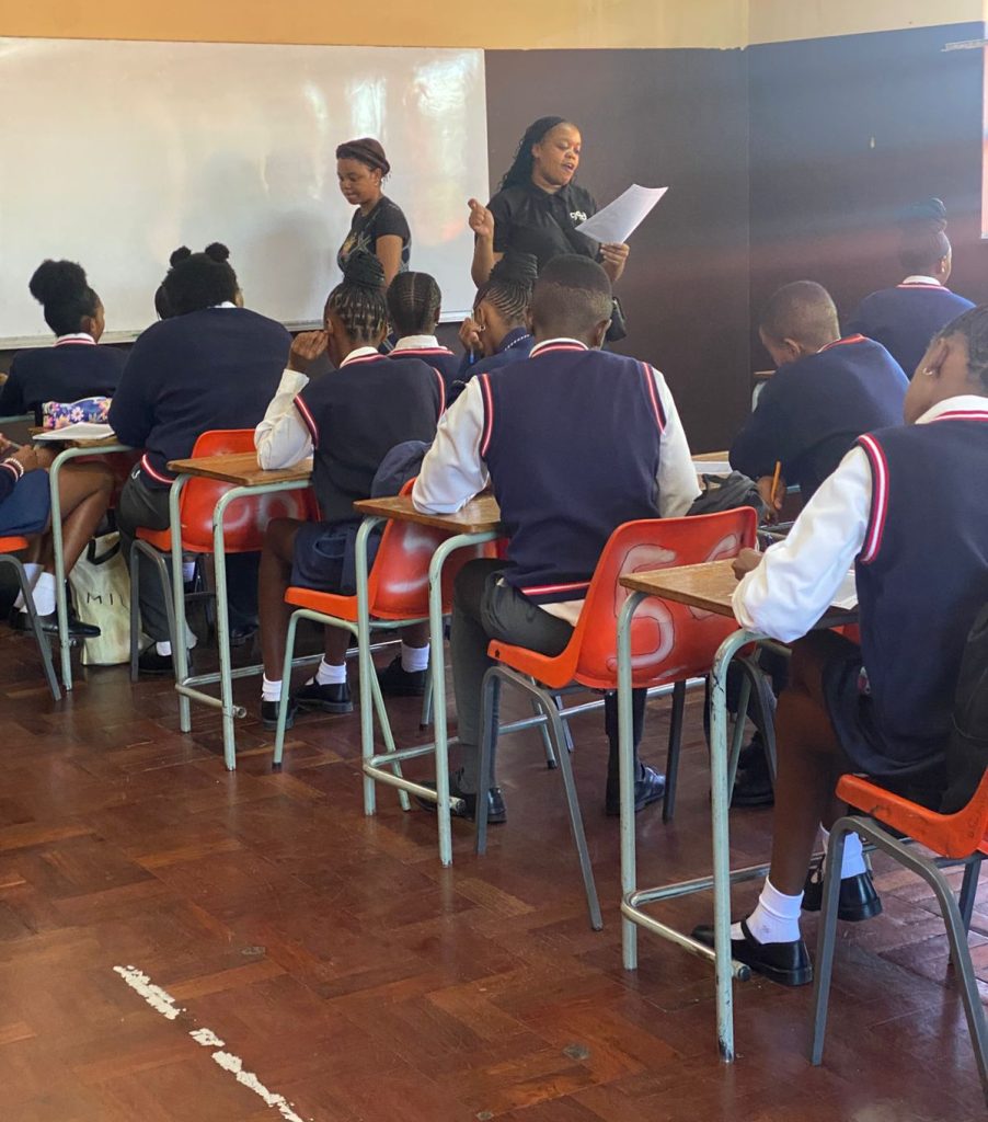 High school learners get homework and other curriculum assistance through Outreach Foundation